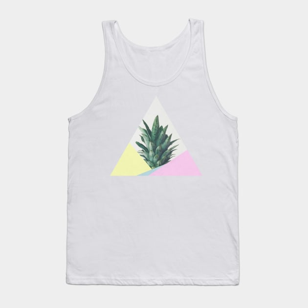 Pineapple Dip V Tank Top by Cassia